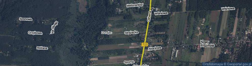 Zdjęcie satelitarne Strażacka ul.